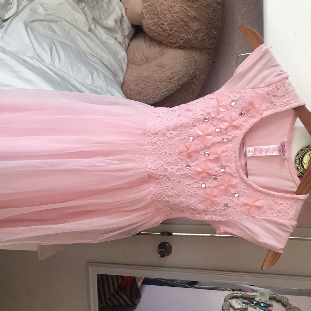 Pink tutu and lace dress